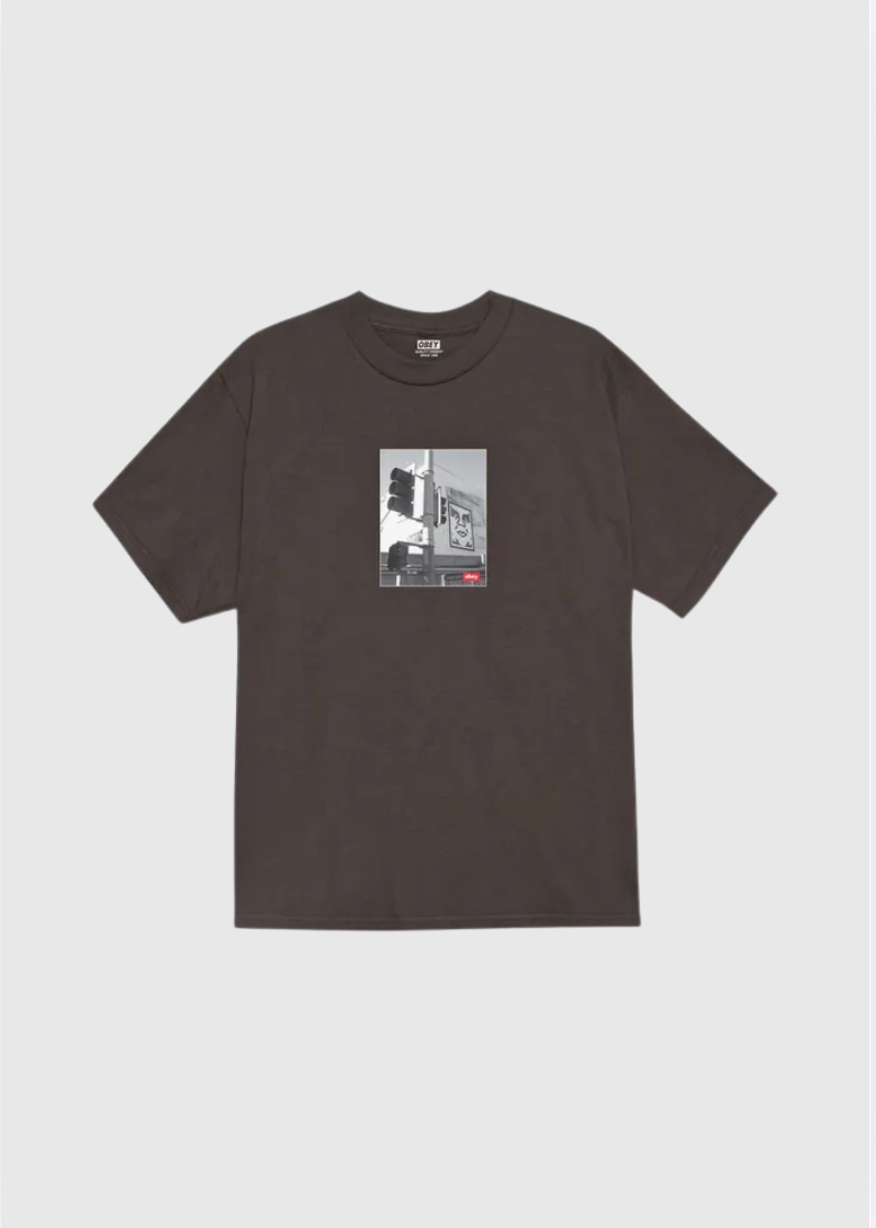 Obey Tee - Los Angeles Photo - Java Brown