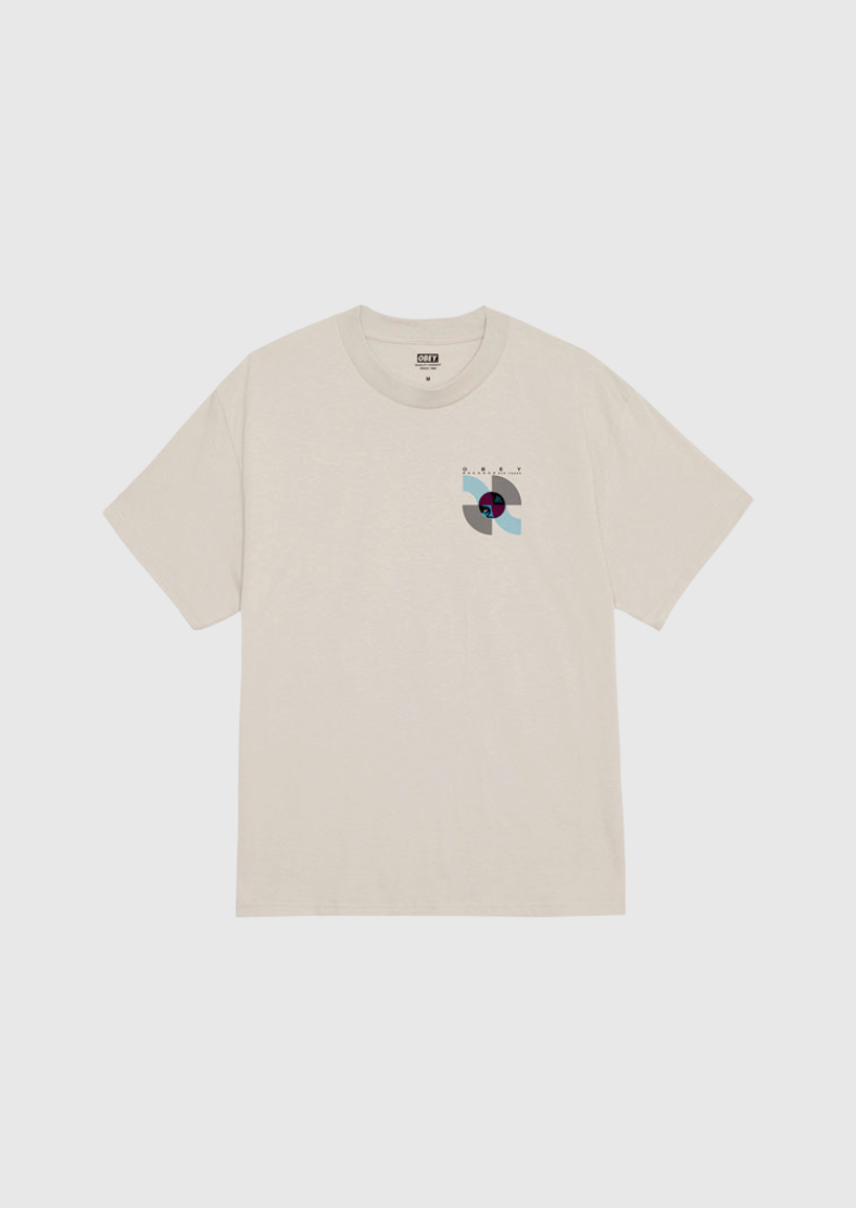 Obey Tee - Records And Tapes - Silver Grey