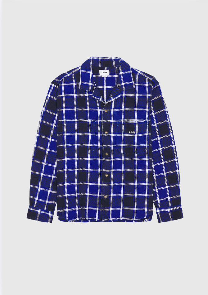 Obey Chemise - Bigwig - Surf Blue Multi
