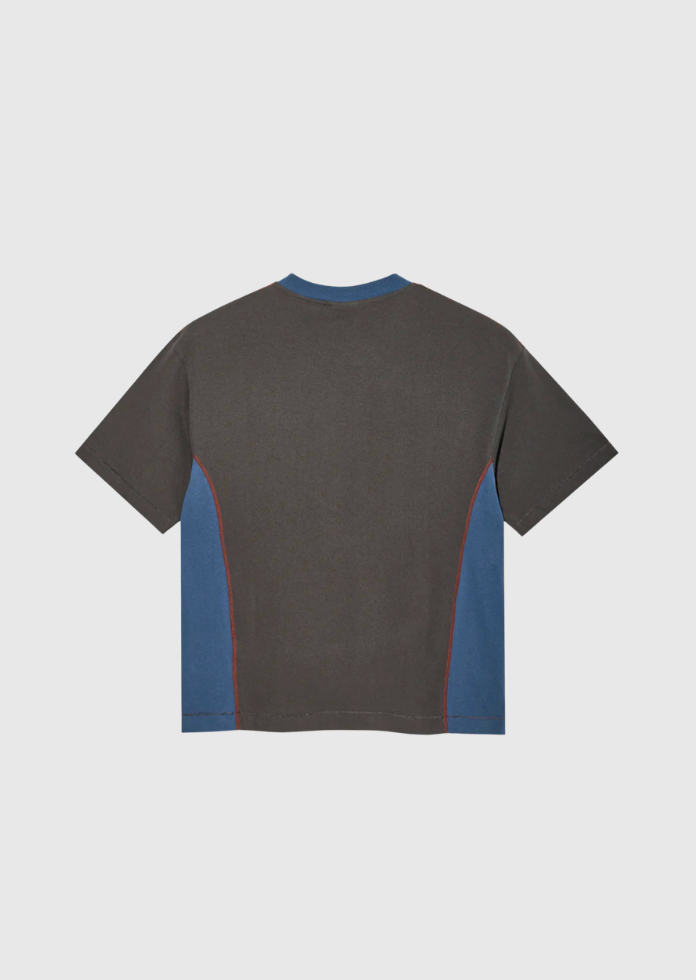Polar Tee - Surf Panel - Dirty BLack/Grey Blue