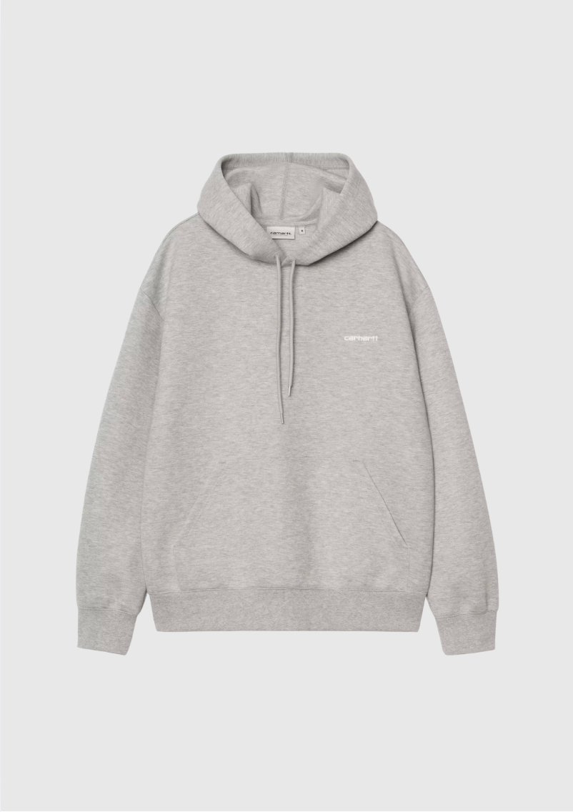 Carhartt WIP Hoodie - Alda - Grey Heather/White