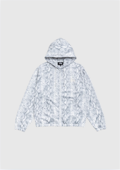 Stussy Hoodie - Athletic Mesh Zip - Snake