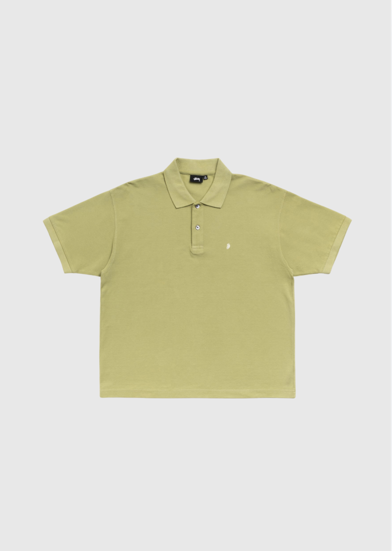 Stussy Polo - Classique Pique - Leaf