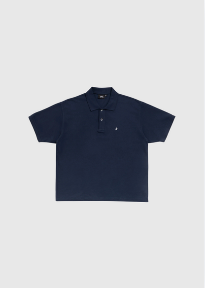 Stussy Polo - Classique Pique - Navy