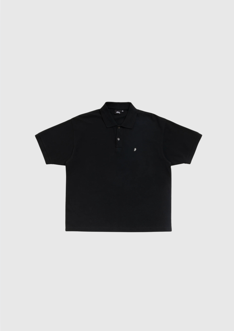 Stussy Polo - Classique Pique - Black
