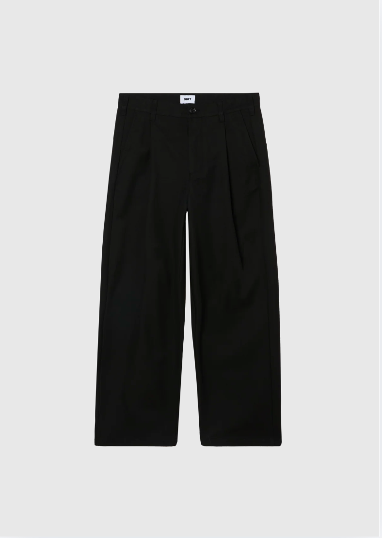 Obey Pant - Dean Pleated - Black
