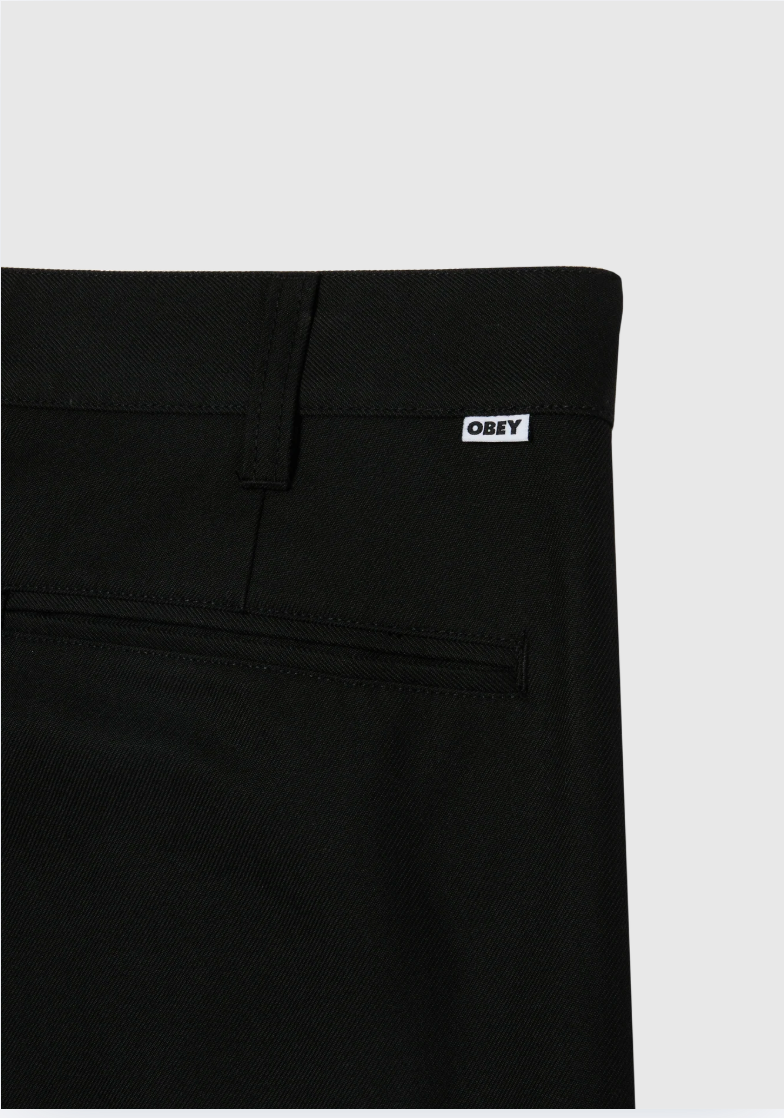 Obey Pant - Dean Pleated - Black