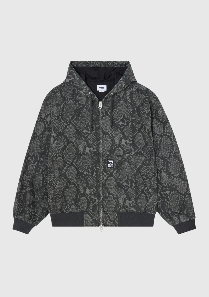 Obey Jacket - Glen - Grey Snake