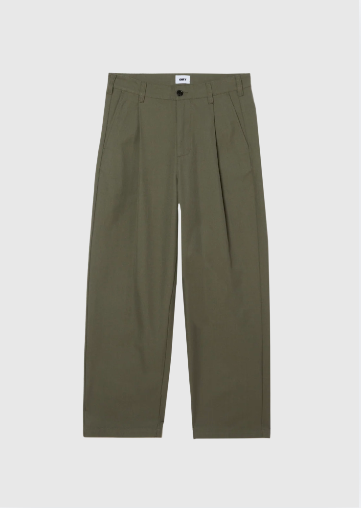 Obey Pant - Dean Pleated - Tea Leaf