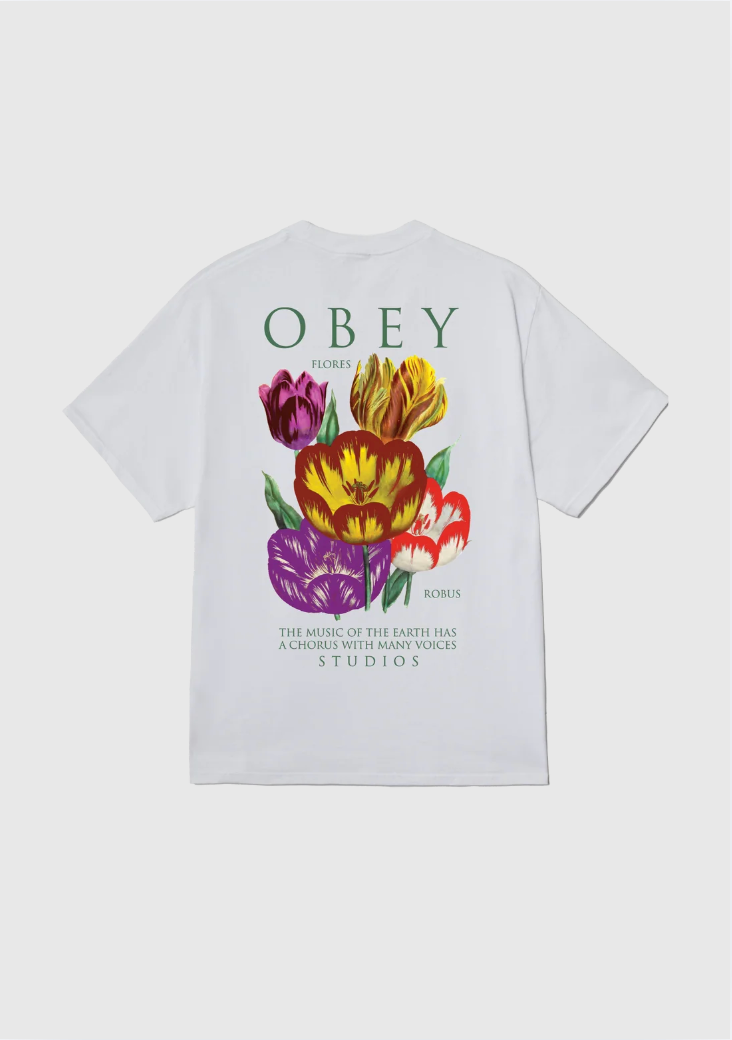 Obey Tee - Florus Robus - White