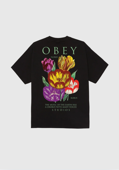Obey Tee - Florus Robus - Black