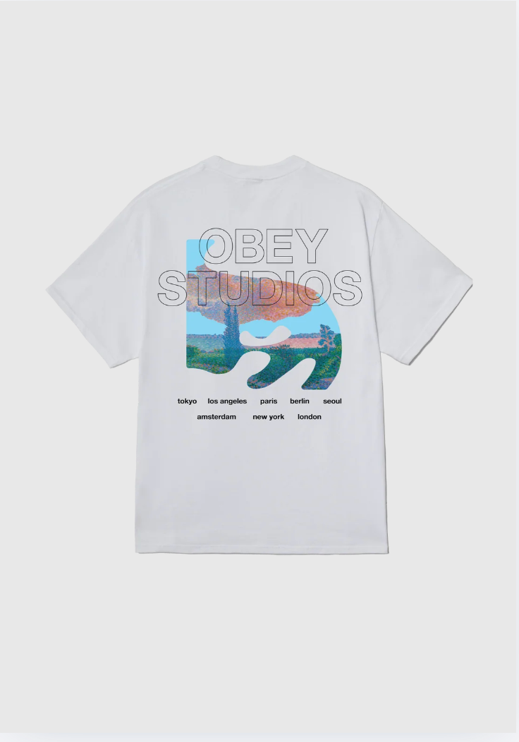Obey Tee - Pastures - White