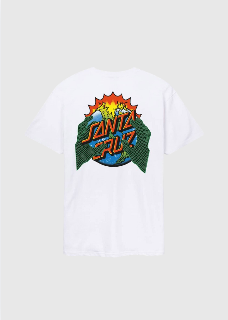 Santa Cruz T-Shirt - End Of The Dot - White