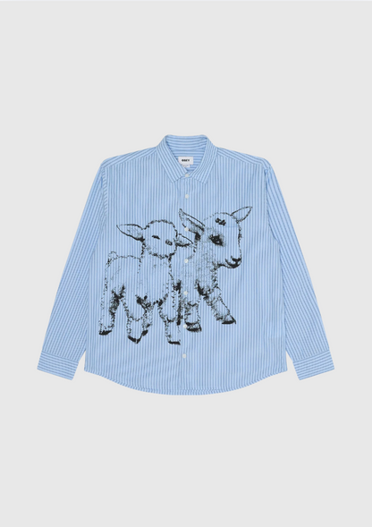 Obey Chemise - Billy Woven - Light Blue Multi