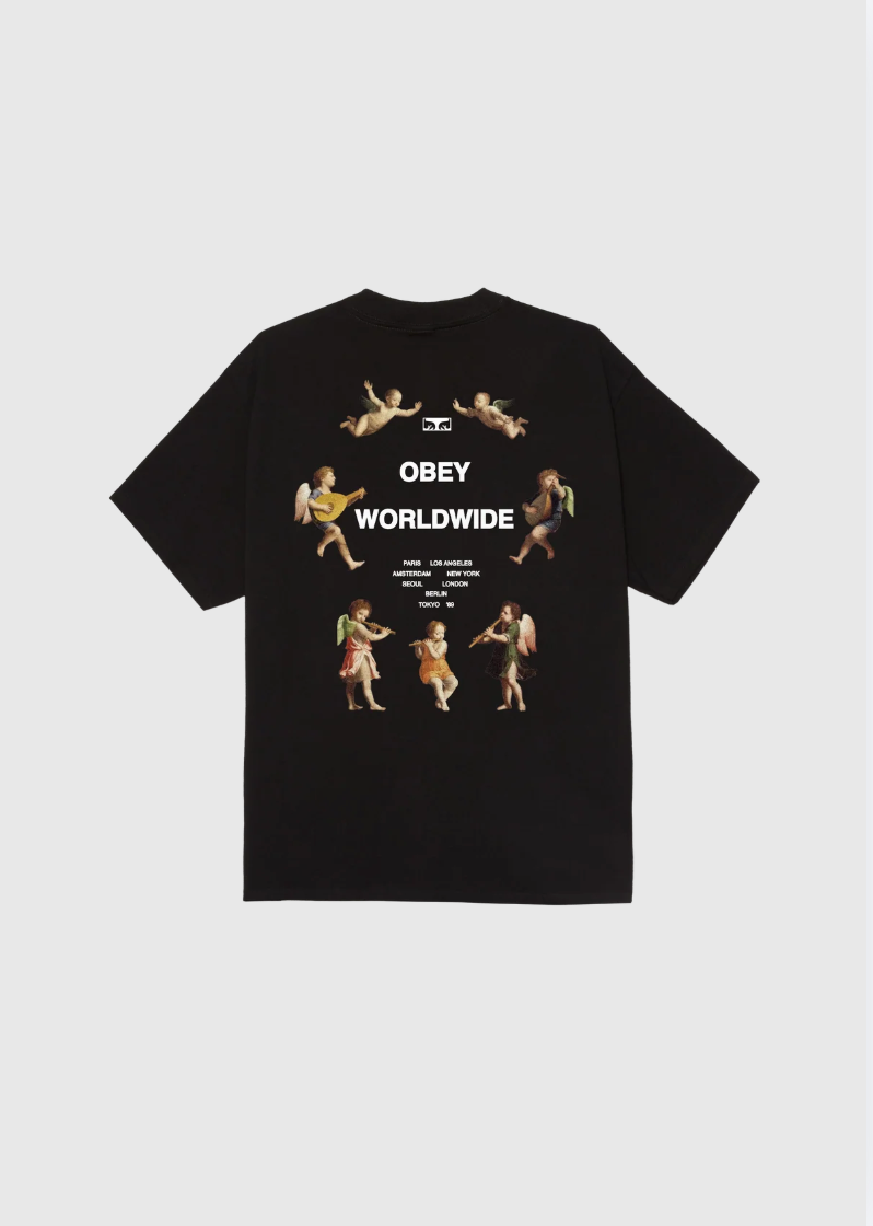 Obey Tee - Angel Above - Black