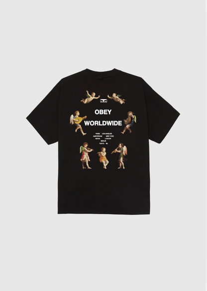 Obey Tee - Angel Above - Black
