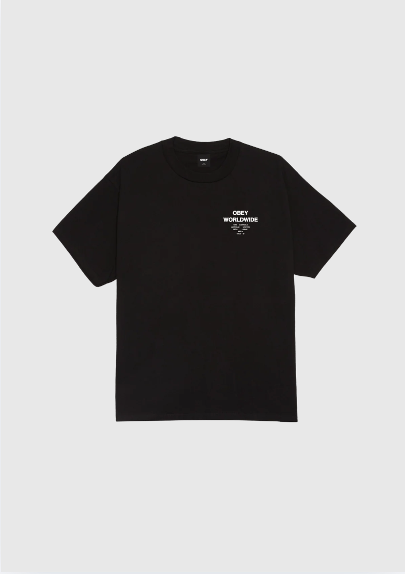 Obey Tee - Angel Above - Black