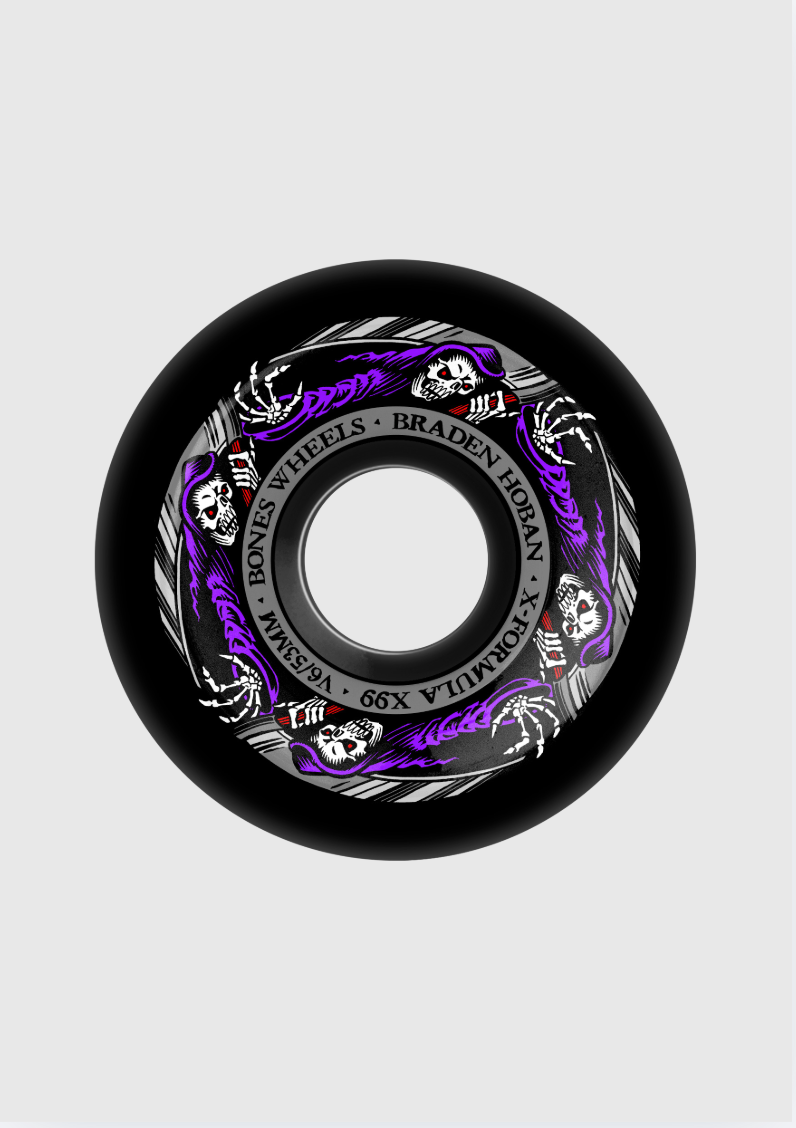Bones Wheels - XF V6 Braden Hoban Reaper Black 54mm - 99A