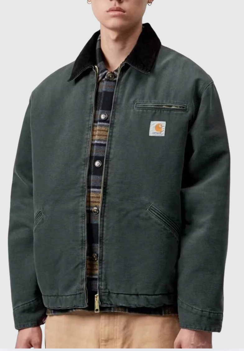 Carhartt WIP Jacket - OG Detroit Canvas - Raven/Black Stone