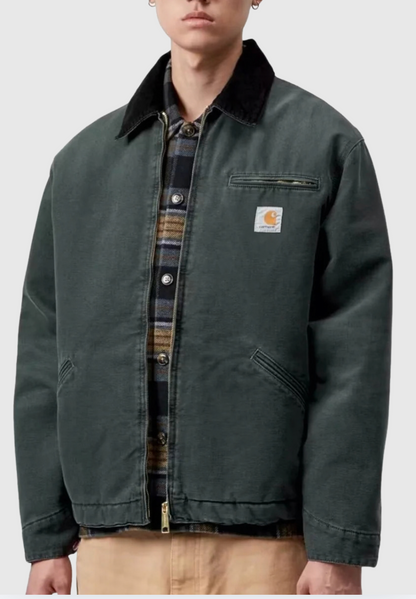 Carhartt WIP Jacket - OG Detroit Canvas - Raven/Black Stone