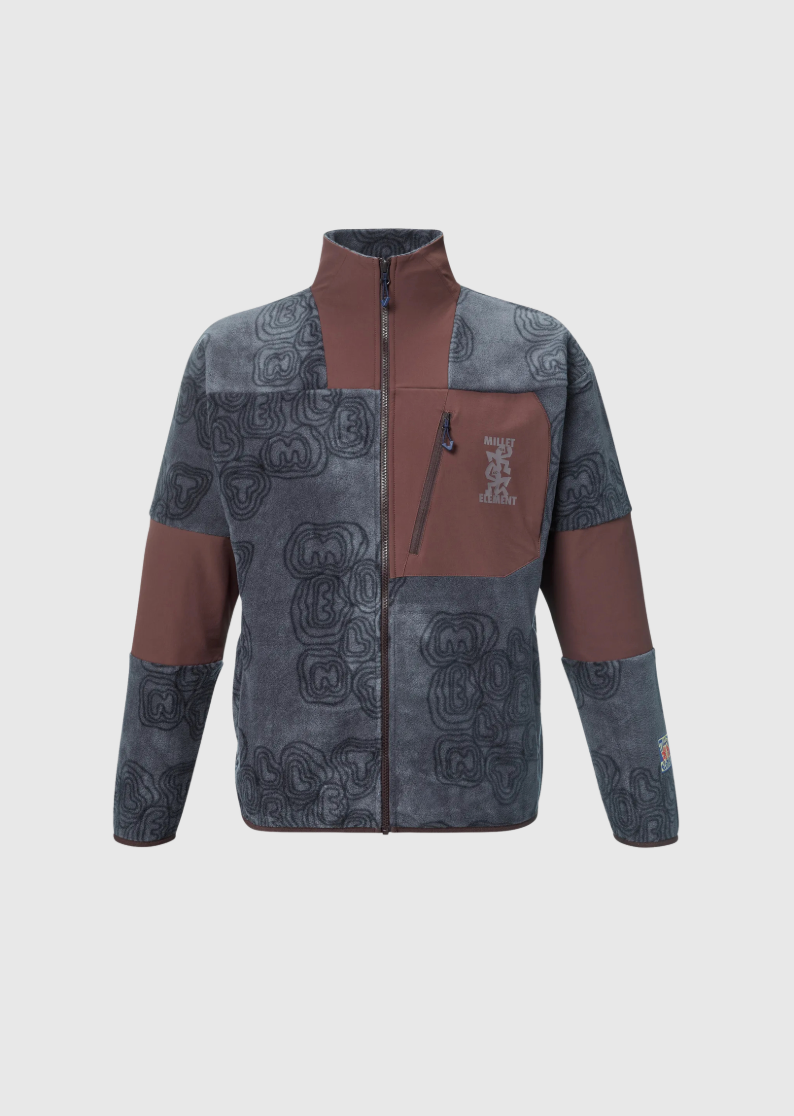Element x Millet - Jacket Fleece - Blue/Brown