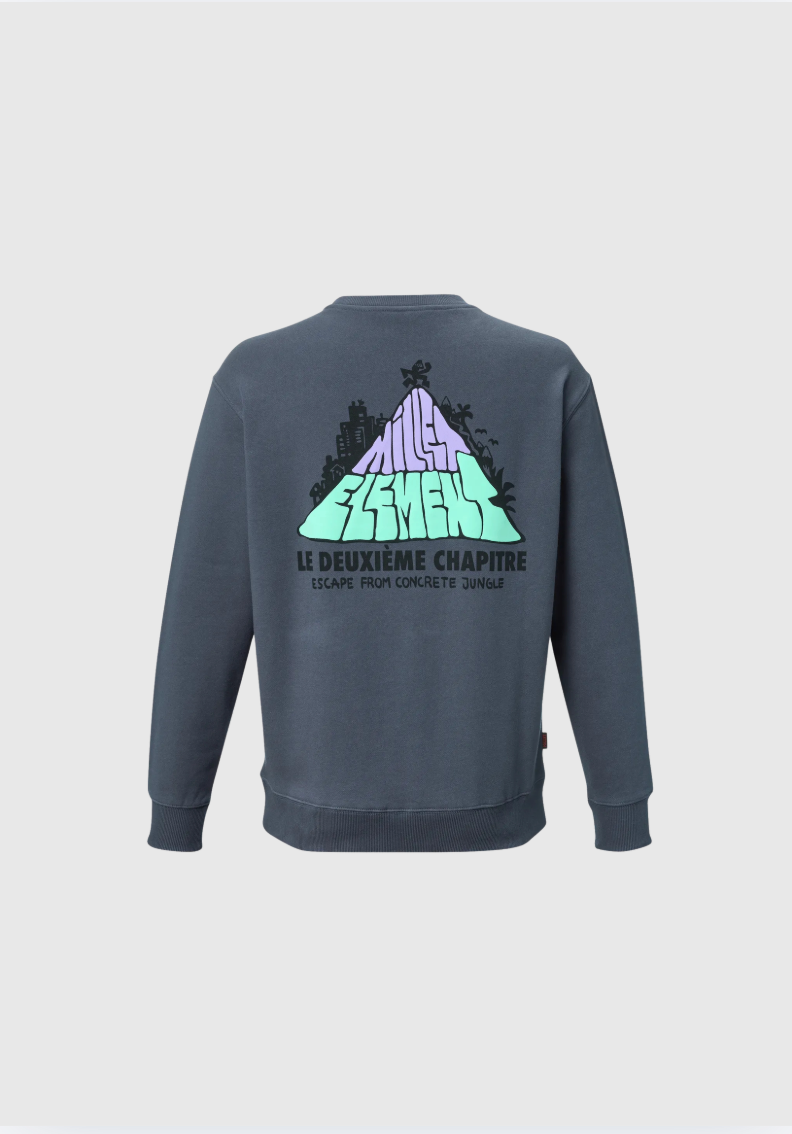 Element x Millet - Crewneck Hit The Top - Blue