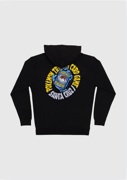 Santa Cruz Sweat Zip - Pokemon TCG Hand - Black