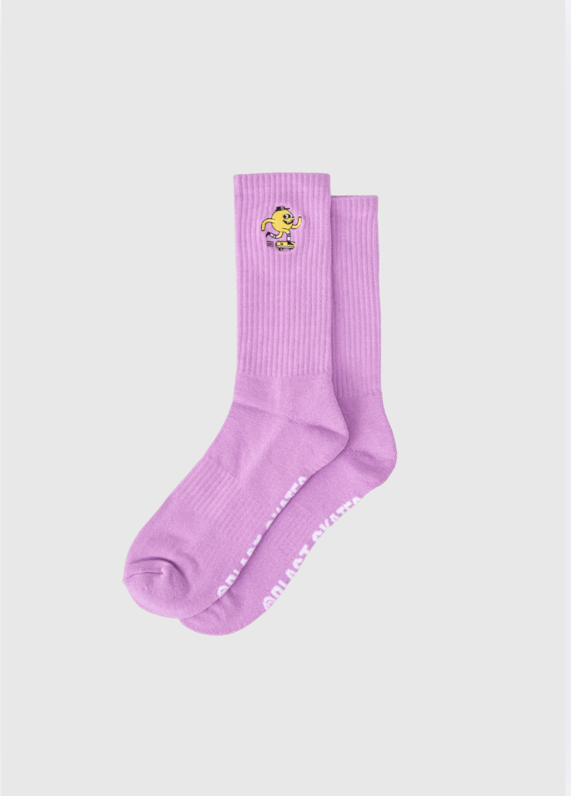 Blast Chaussettes - Embroidered Mascot Logo - Lilac