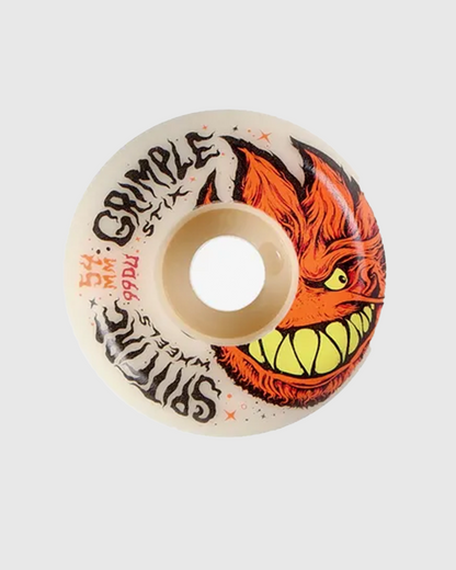 Spitfire Wheels - F4 Lock In Full Grimplhead - White - 99D - 54mm