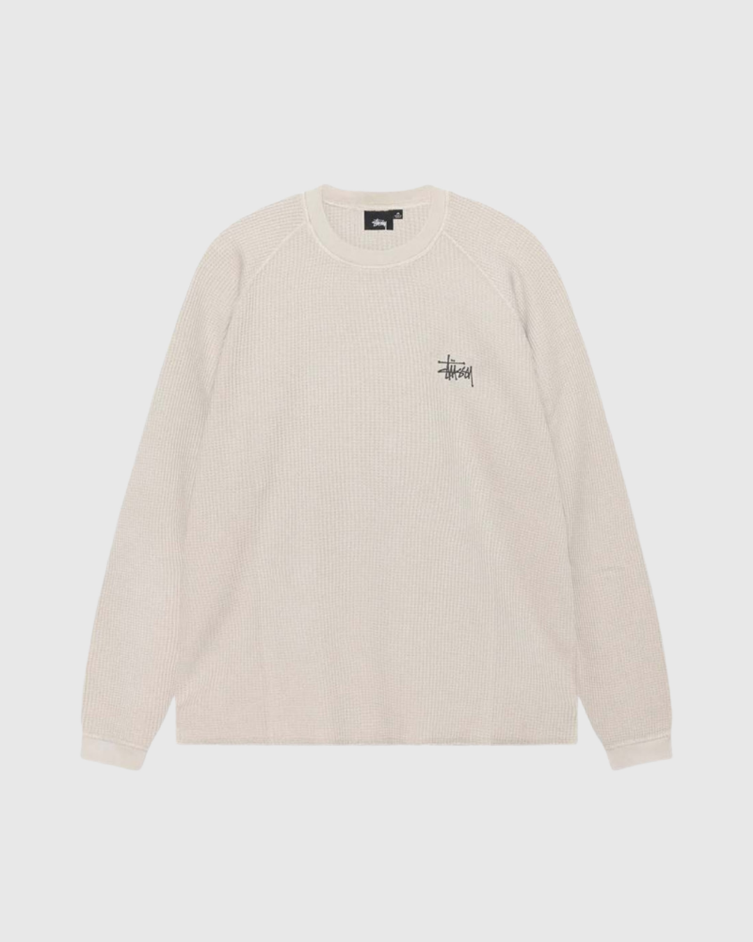 Stussy Crew - Raglan Thermal Basic Stock - Bone