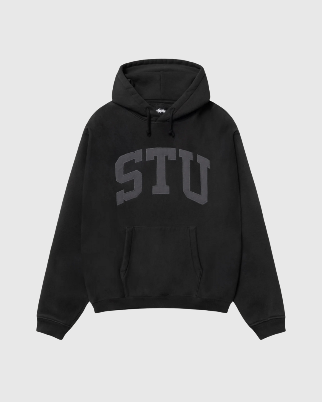 Stussy Hoodie - Stu Applique - Black