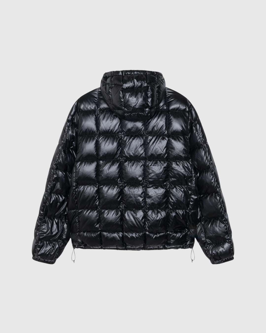 Stussy Jacket - Midweight Hooded Puffer - Black