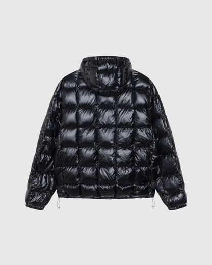 Stussy Jacket - Midweight Hooded Puffer - Black