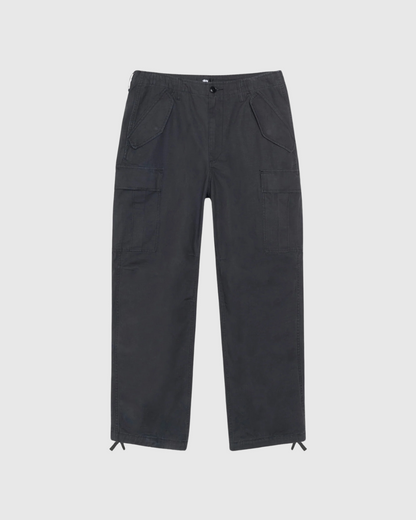 Stussy Pant - Military Cargo Ripstop - Black