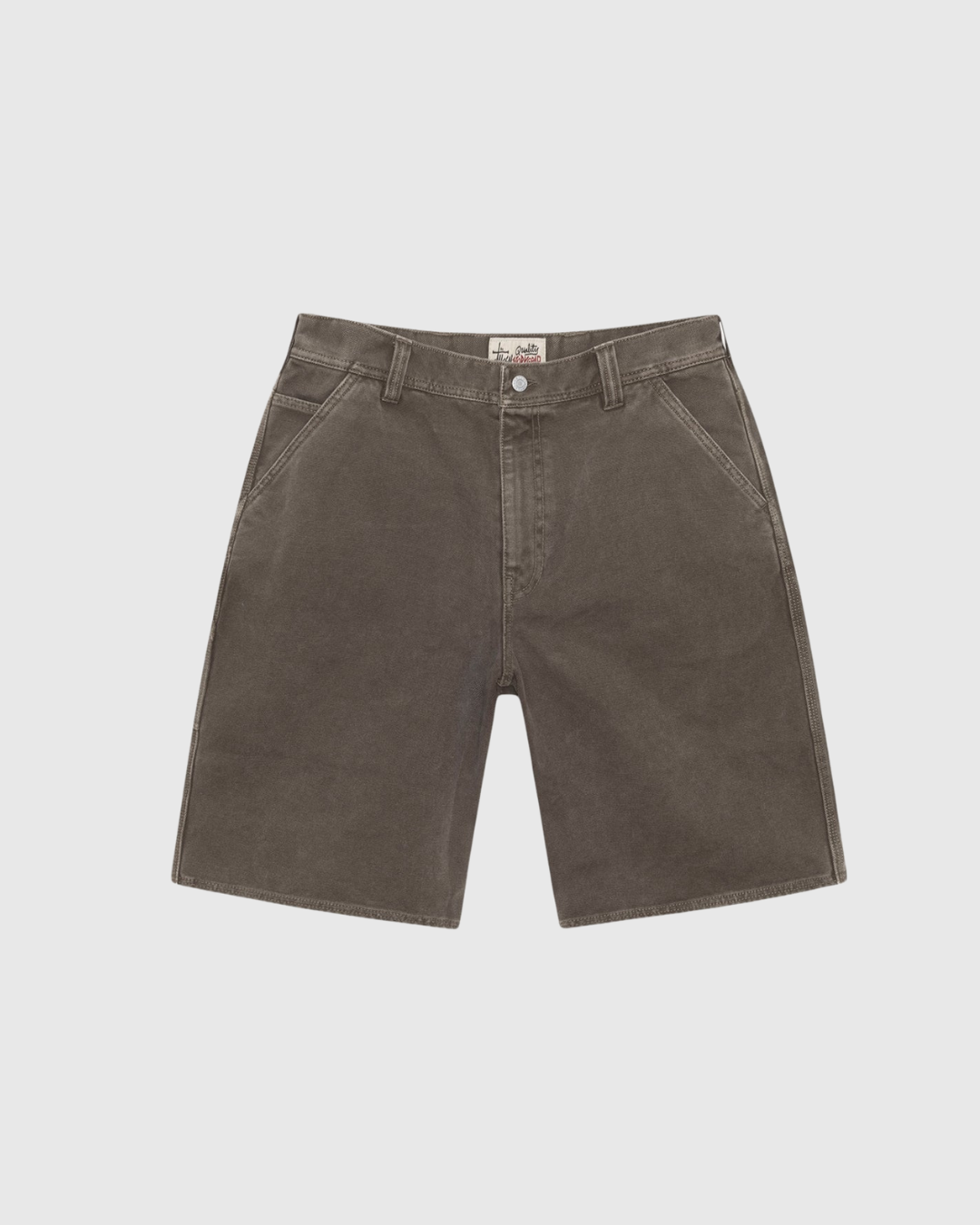 Stussy Short - Work - Wash Canvas - Brown