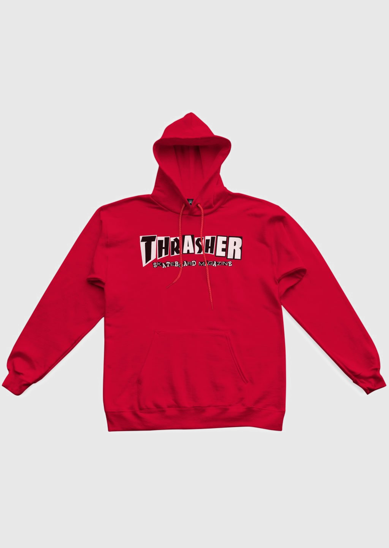 Thrasher - THRASHER SWEAT BAKER HOOD RED