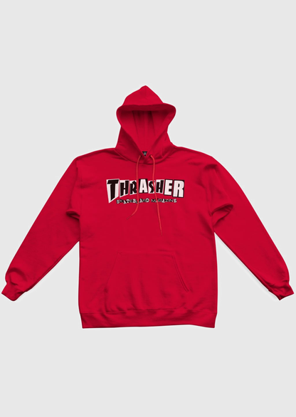Thrasher - THRASHER SWEAT BAKER HOOD RED
