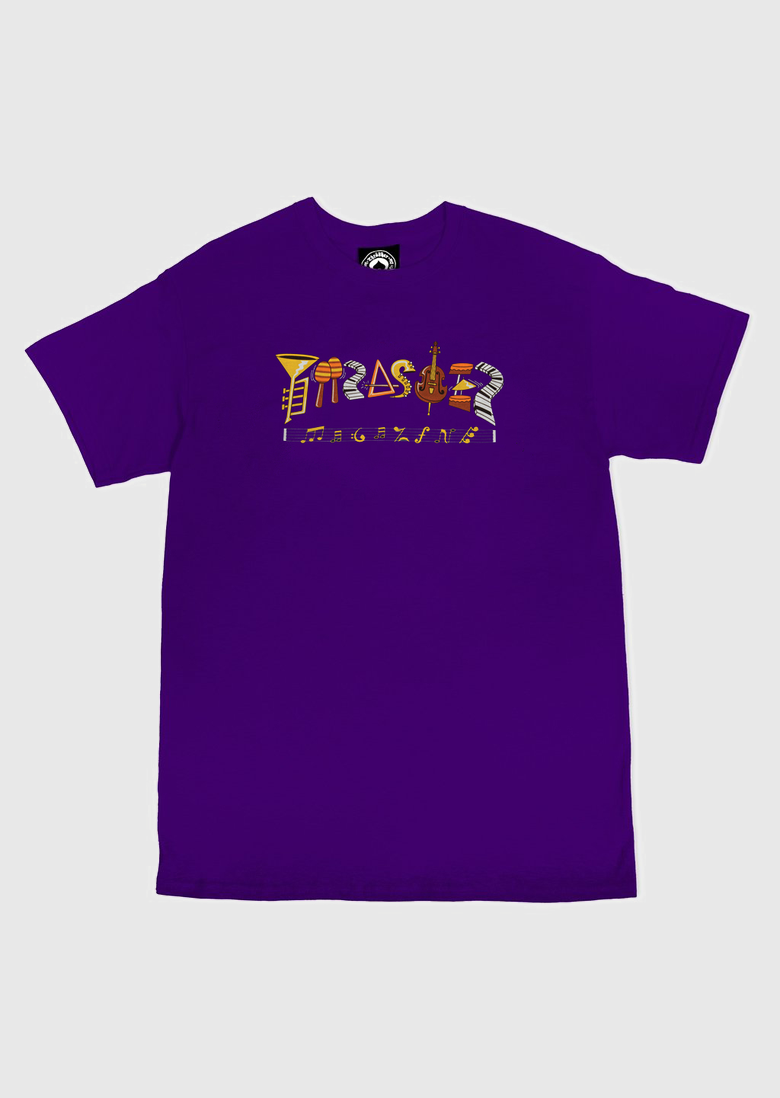 Thrasher - THRASHER T-SHIRT FILLMORE LOGO SS PURPLE