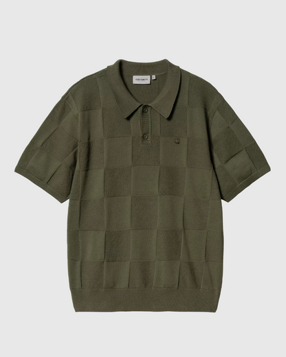 Carhartt WIP Polo - Checker - Dollar Green