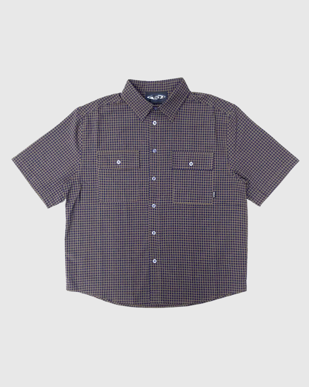 WKND Chemise - SS Wilson - Navy/Brown