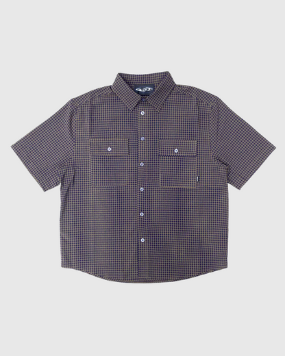 WKND Chemise - SS Wilson - Navy/Brown