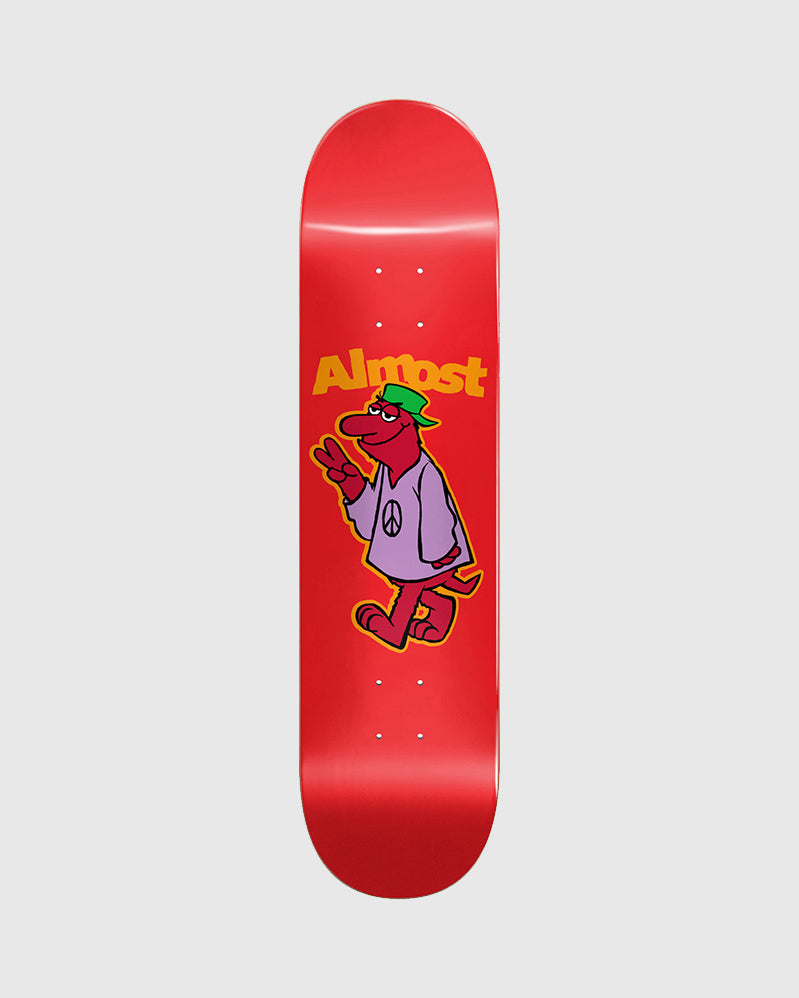 Almost Board - Peace Out Red - 8.125&quot;