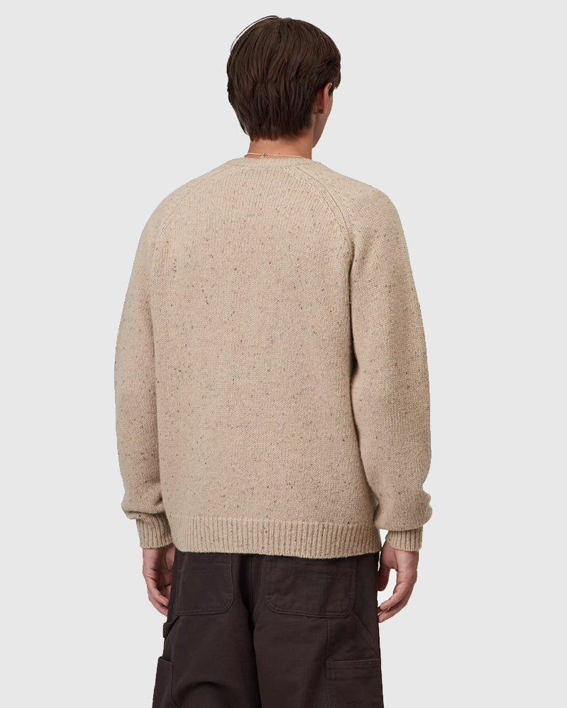 Carhartt WIP Sweater - Anglistic - Speckled Fleur de Sel