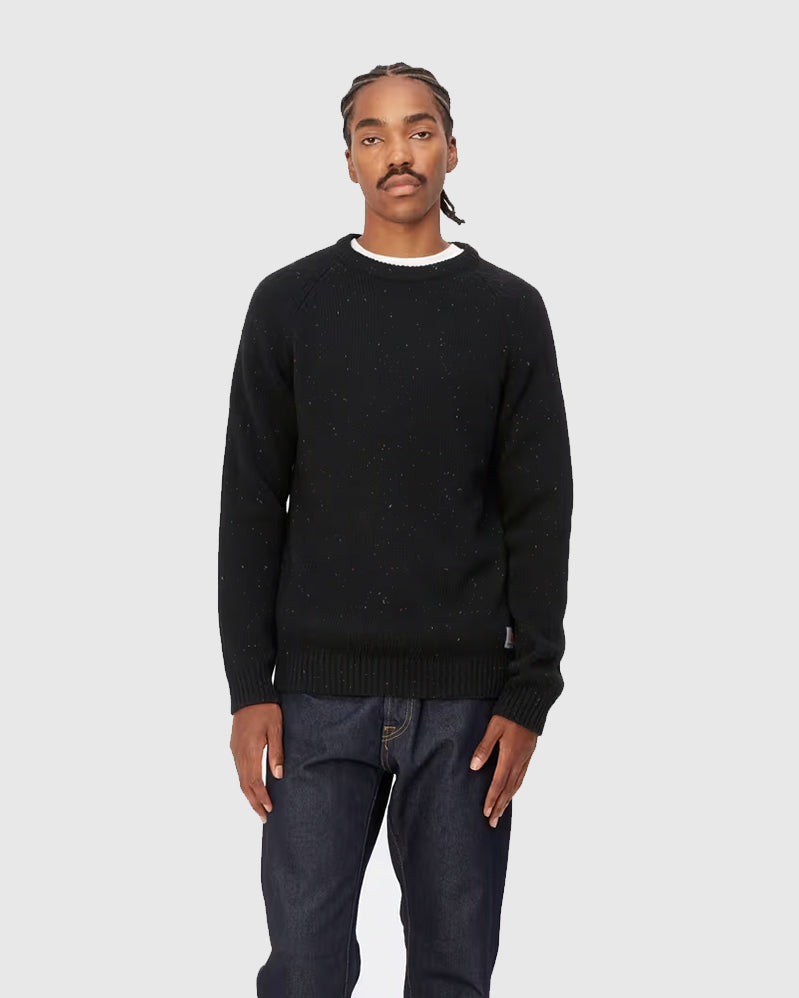 Carhartt WIP Sweater - Anglistic - Speckled Black