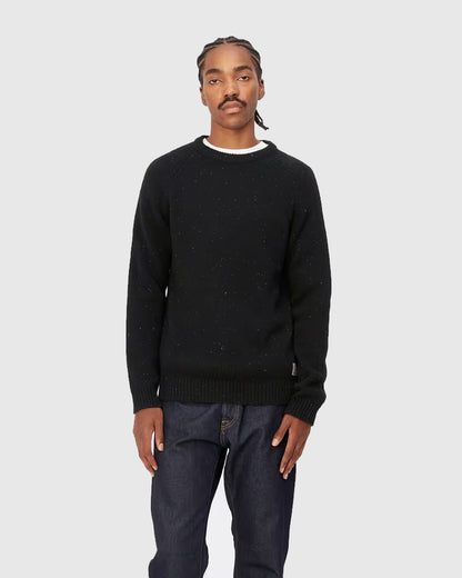 Carhartt WIP Sweater - Anglistic - Speckled Black