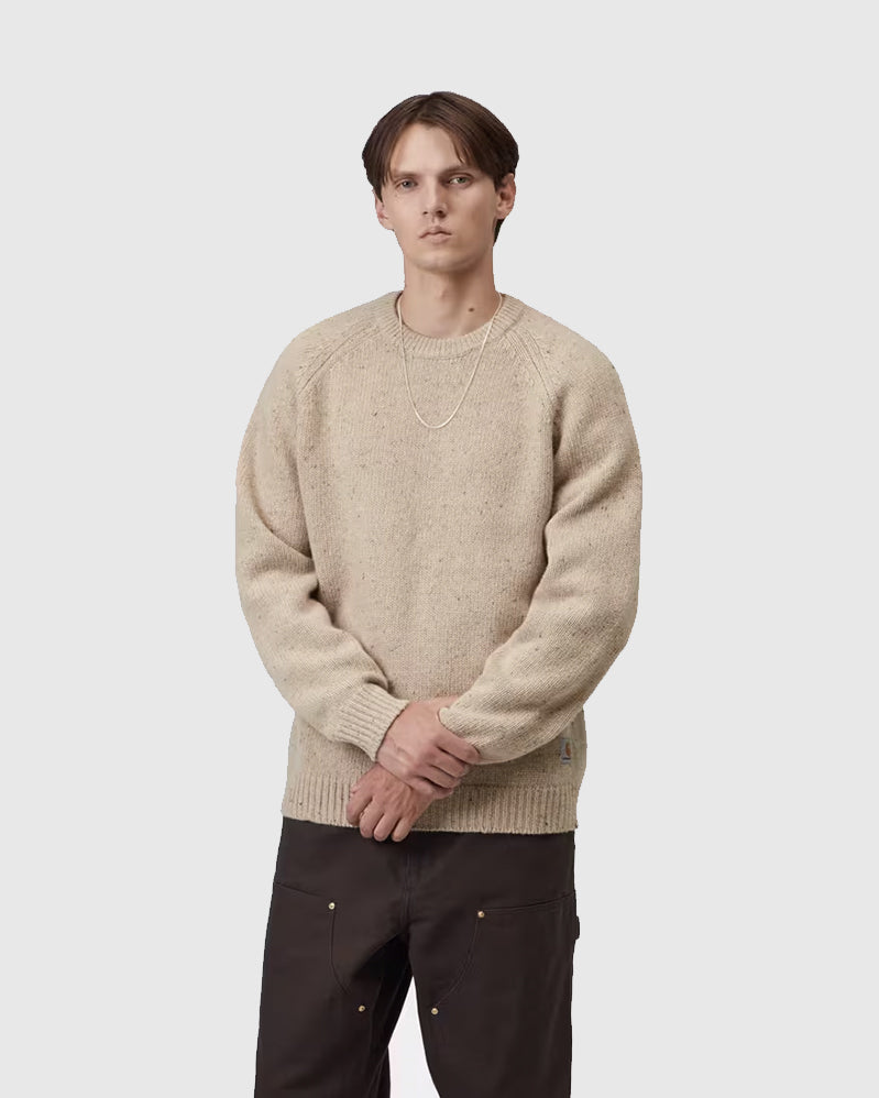 Carhartt WIP Sweater - Anglistic - Speckled Fleur de Sel
