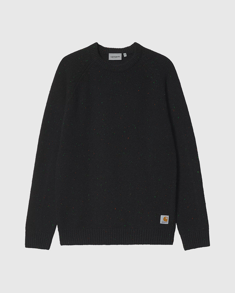 Carhartt WIP Sweater - Anglistic - Speckled Black