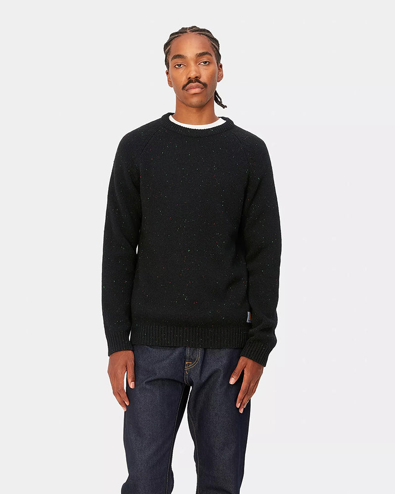 Carhartt WIP Sweater - Anglistic - Speckled Black