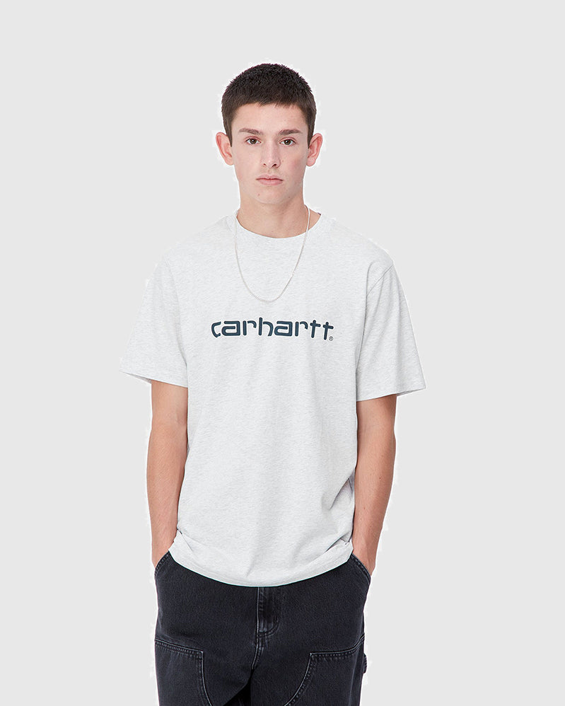 Carhartt WIP Tee - Script - Ash Heather