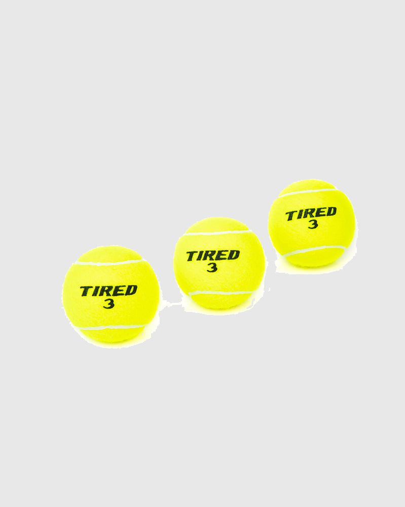 Tired Balles de Tennis - X3 Balls Pack